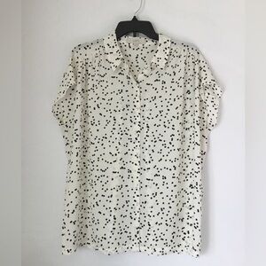 Ann Taylor LOFT NWOT Sleeveless Blouse White  L